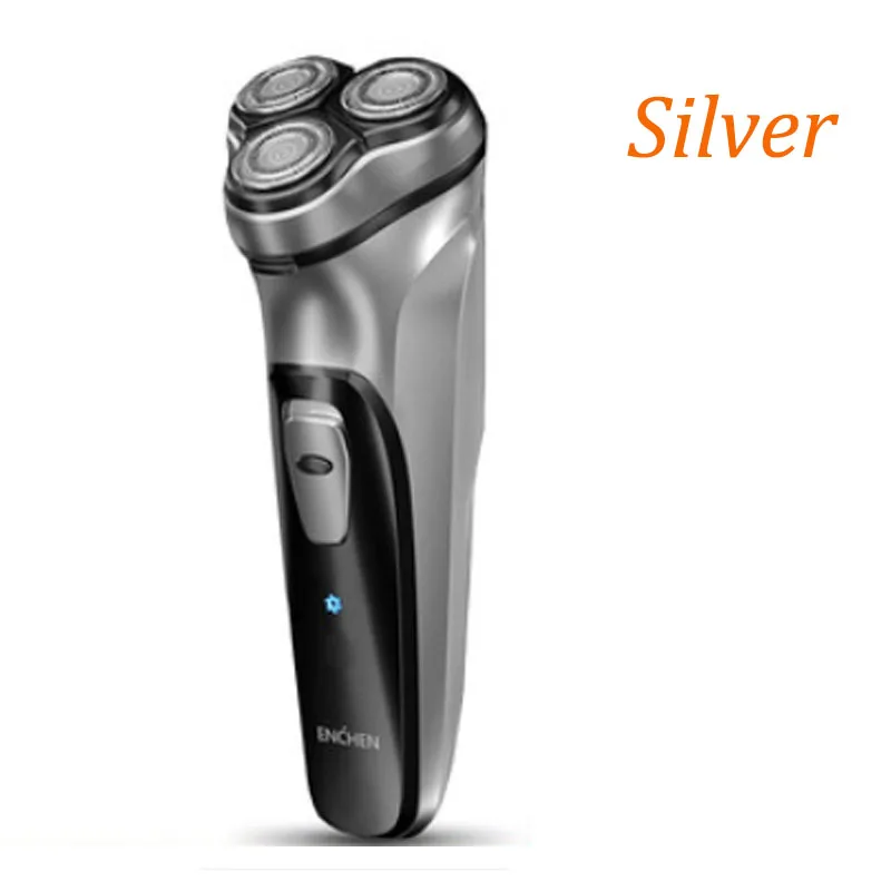 razor-silver XIAOMI для лица бритва Enchen BlackStone 3D электробритва, мужские моющиеся type-C USB Перезаряжаемый станок для бритья бороды - Цвет: razor-silver