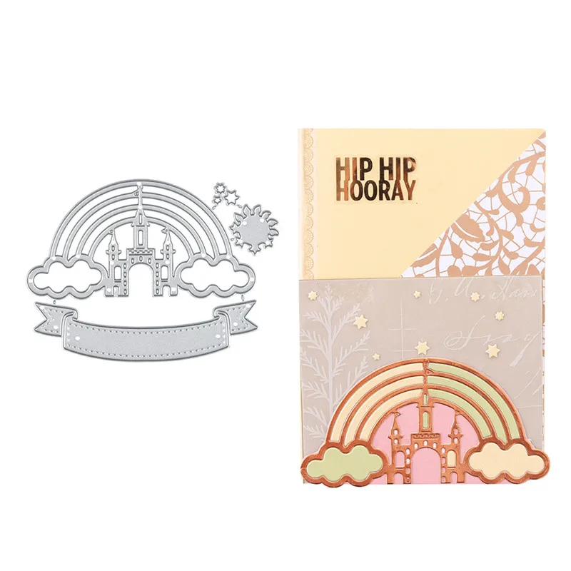 DiyArts Фэнтезийный замок прозрачные штампы металлические скрапбукинг альбом