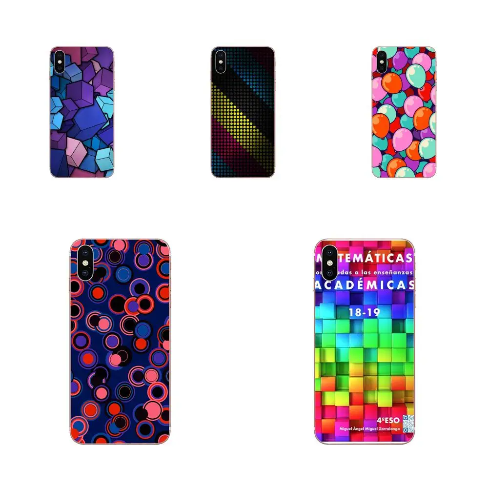 Новые абстрактные синие голубые фиолетовые кубики для HTC Desire 530 626 628 630 816 820 830 One A9 M7