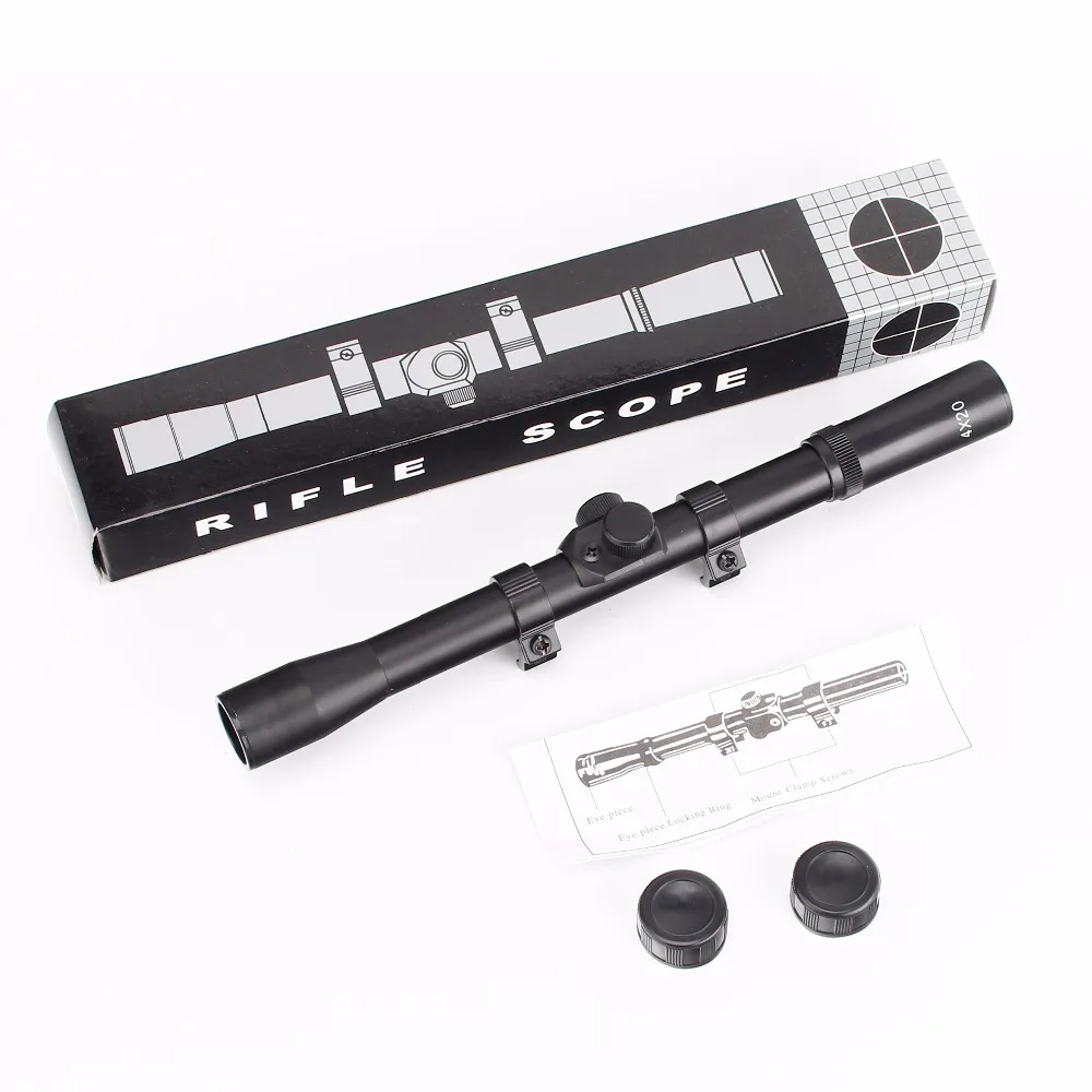 

3 in 1 combo 4x20 Crossbow Hunting Riflescopes Sight Tactical Optics Airsoft Air Guns Scopes Red Dot Laser Sight for 22 Caliber