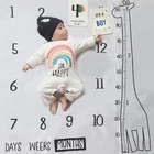 Новорожденный ребенок ежемесячный рост одеяло этапа фотографии реквизит фоновая ткань памятный коврик детское постельное белье