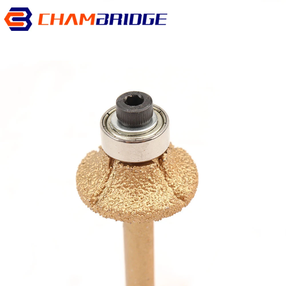 1pc Diamond Router Bits With 6mm Round Shank for Granite Marble Cutter Profiling Cutting Stone Edge Engraving Tools | Инструменты