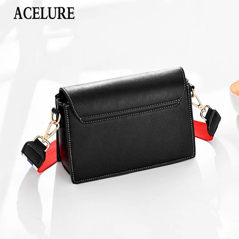 

Small Women Black Shoulder Bags Satchel Simple Design Female Crossbody Bag Messenger Bags Sac Femme Soft PU Leather Flap Bag