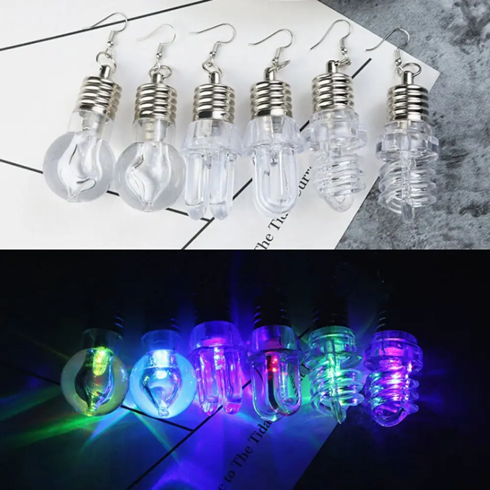 Красосветильник светодиодные лампочки светящиеся серьги забавные панковские