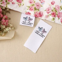 custom fabric labels 100 cotton colorfast washable uncut for handmade items crafts and gifts fold tags md1115
