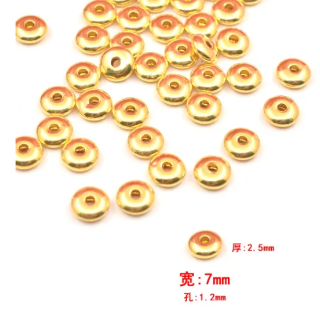 Разделитель из чистого золота 24 К настоящие золотые бусины 999 ювелирные изделия