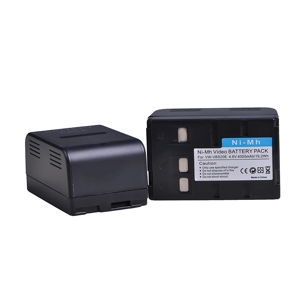 Аккумулятор 4000 мА · ч VW-VBS20E для Panasonic HHR-V212 P-V212 VW-VBS10E VSB0200 P-V211 NV-VX10 RX11EG R500EN |