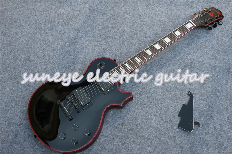 Высококачественная черная глянцевая отделка Suneye под заказ электрическая гитара