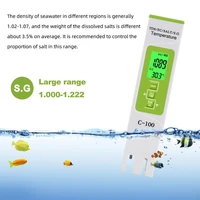 5 in 1 tdsecsalinitys g temperature meter digital water quality tester for household pools drinking water aquarium