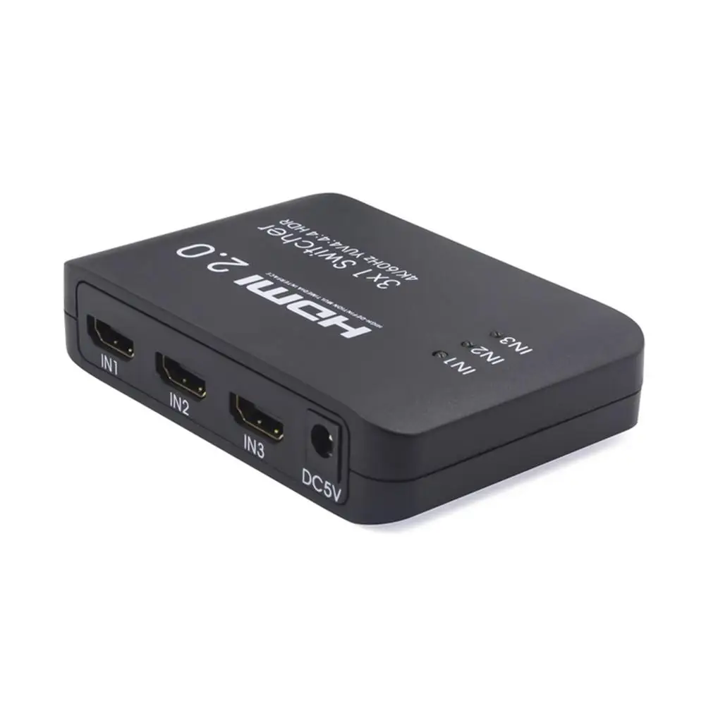 HDMI совместимый сплиттер высокой четкости 2 0 с 3 входами и 1 выходом поддерживает 4K