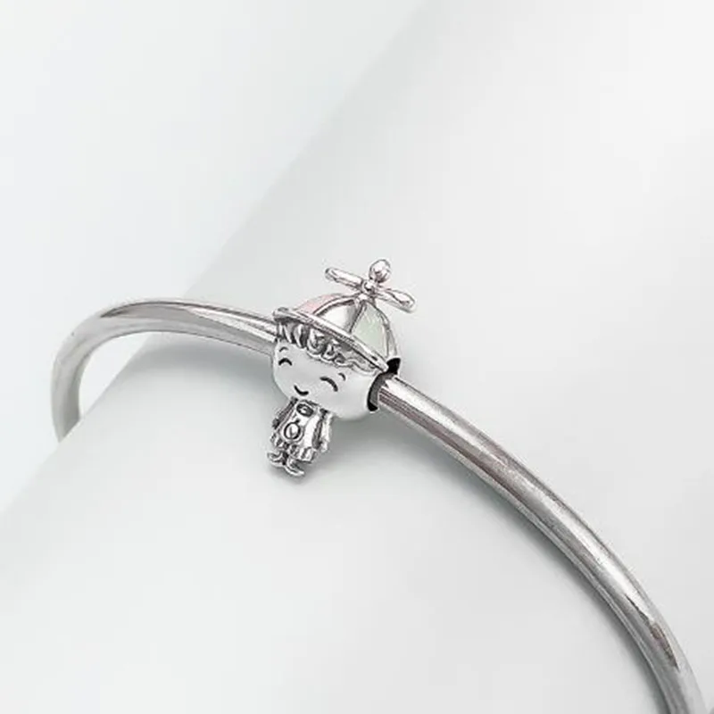 

Original 925 Sterling Silver Bead Propeller Hat Dynamic Boy Beads Fit Pandora Women Bracelet & Necklace Diy Jewelry