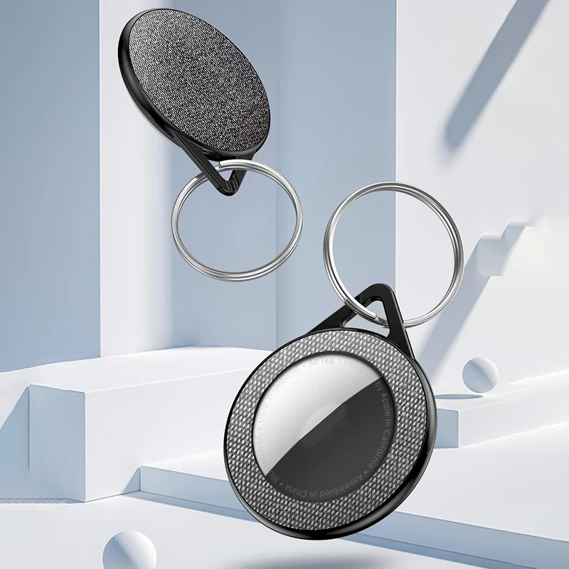 

Airtags Protective Cover PC Hard Shell For Airtag Cloth Flannel Anti-Lost Case