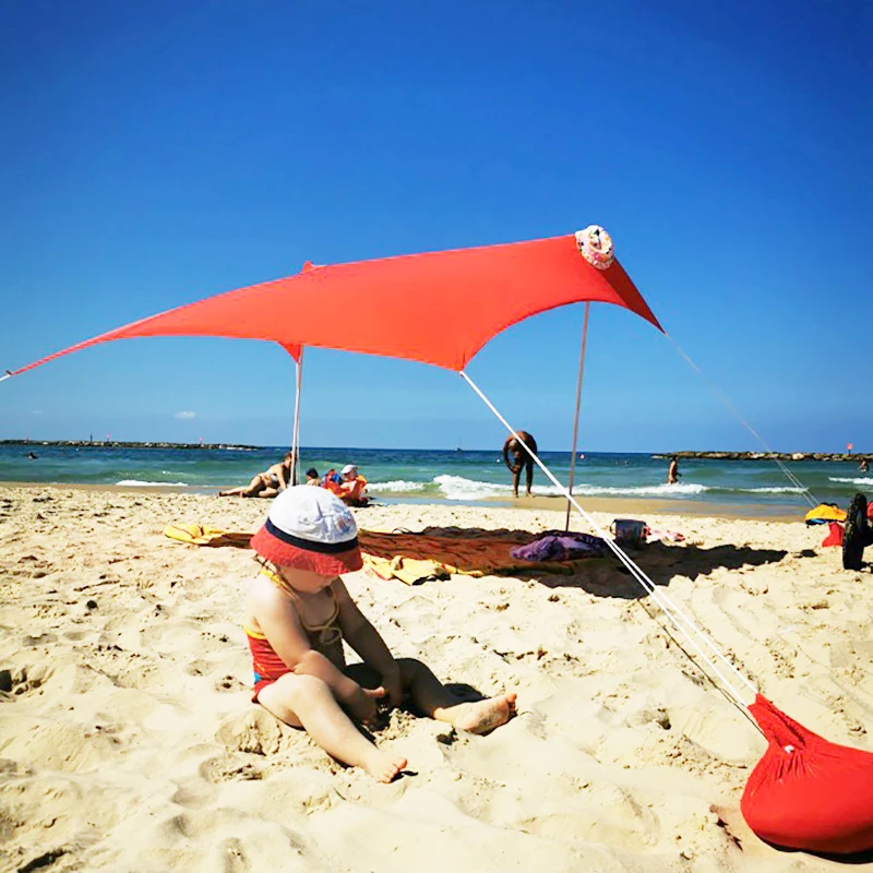 Пляжная палатка с солнцезащитным козырьком тент от солнца эмбрана пляжный навес