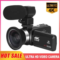 komery 4k camcorder 30fps ultra hd vlogging video camera for youtube 16x digital zoom fill light wifi vlog recorder