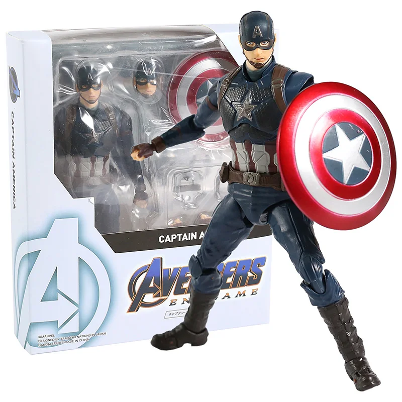SHF Мстители финал Капитан Америка ПВХ экшн фигурка Коллекционная модель
