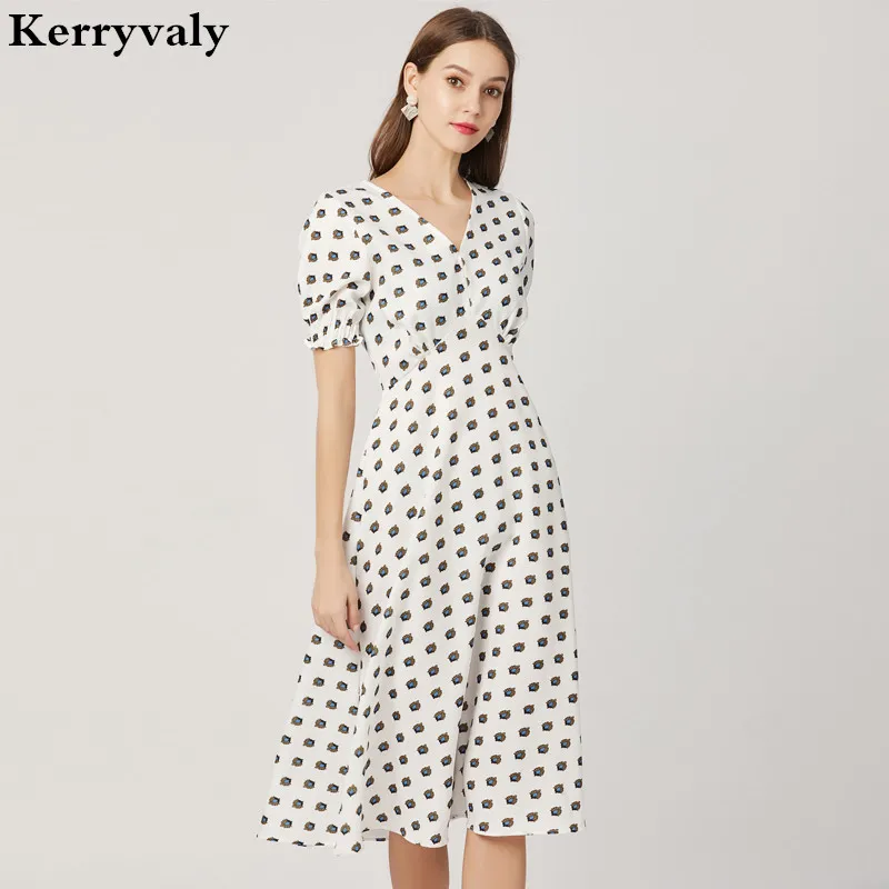 Summer Korean Short-sleeved White Midi Beach Dress Vestidos Mujer Verano 2021 Elegant Women Party Ropa De K6292 | Женская одежда