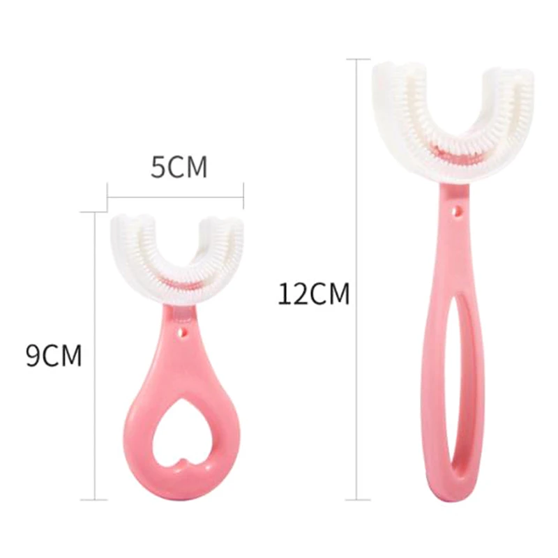 Cepillo de dientes de silicona para beb&eacute;, cepillo de dientes para cuidado Oral, pr&aacute;ctico y Simple-5