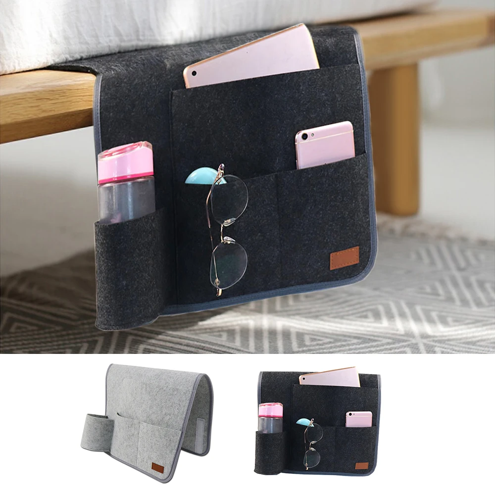 Войлочная прикроватная сумка для хранения настольная кровати диван пульт