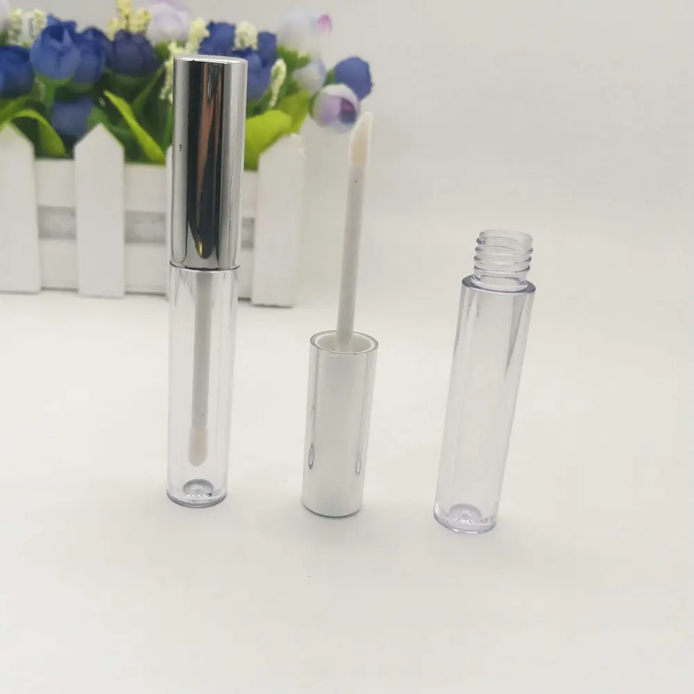 

30pcs 3ml golden cap plastic clear thick wall lipgloss tube acrylic lip gloss tube container packing
