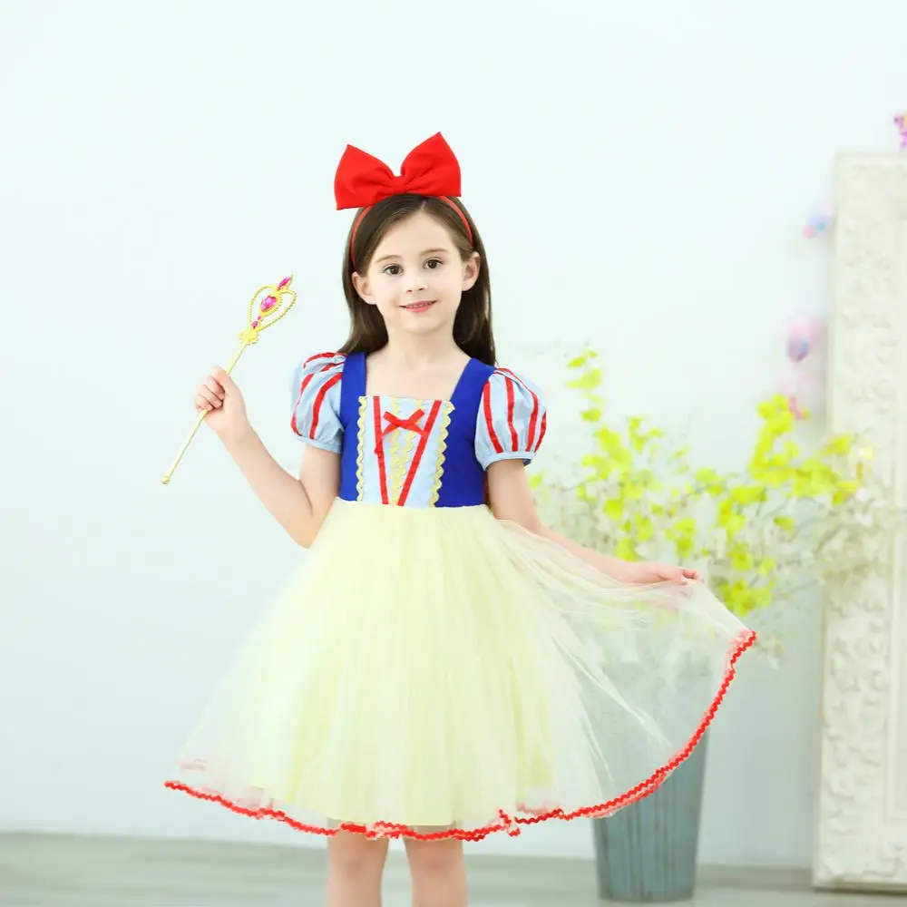 Детский костюм Белоснежки для девочек вечернее платье Хэллоуина принцессы