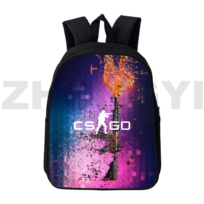 12/16 Inch Shooting Game Team Csgo Bags 3D Print Anime CS Backpack Children Cartoon Schoolbags Teenagers Mochila Para Hombre New images - 6