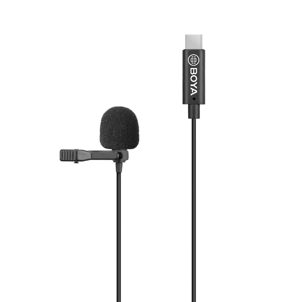 BOYA BY-M3-OP Lavalier микрофон Петилчный для DJI OSMO Карманный стабилизатор Gimbal USB Type-C Vlog
