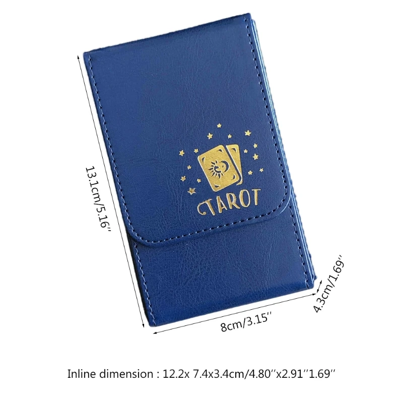 

Capacity Tarot Cards Box PU Leather Tarot Case Container Collection CCG MTG Board Game Card Sleeve Holder Box