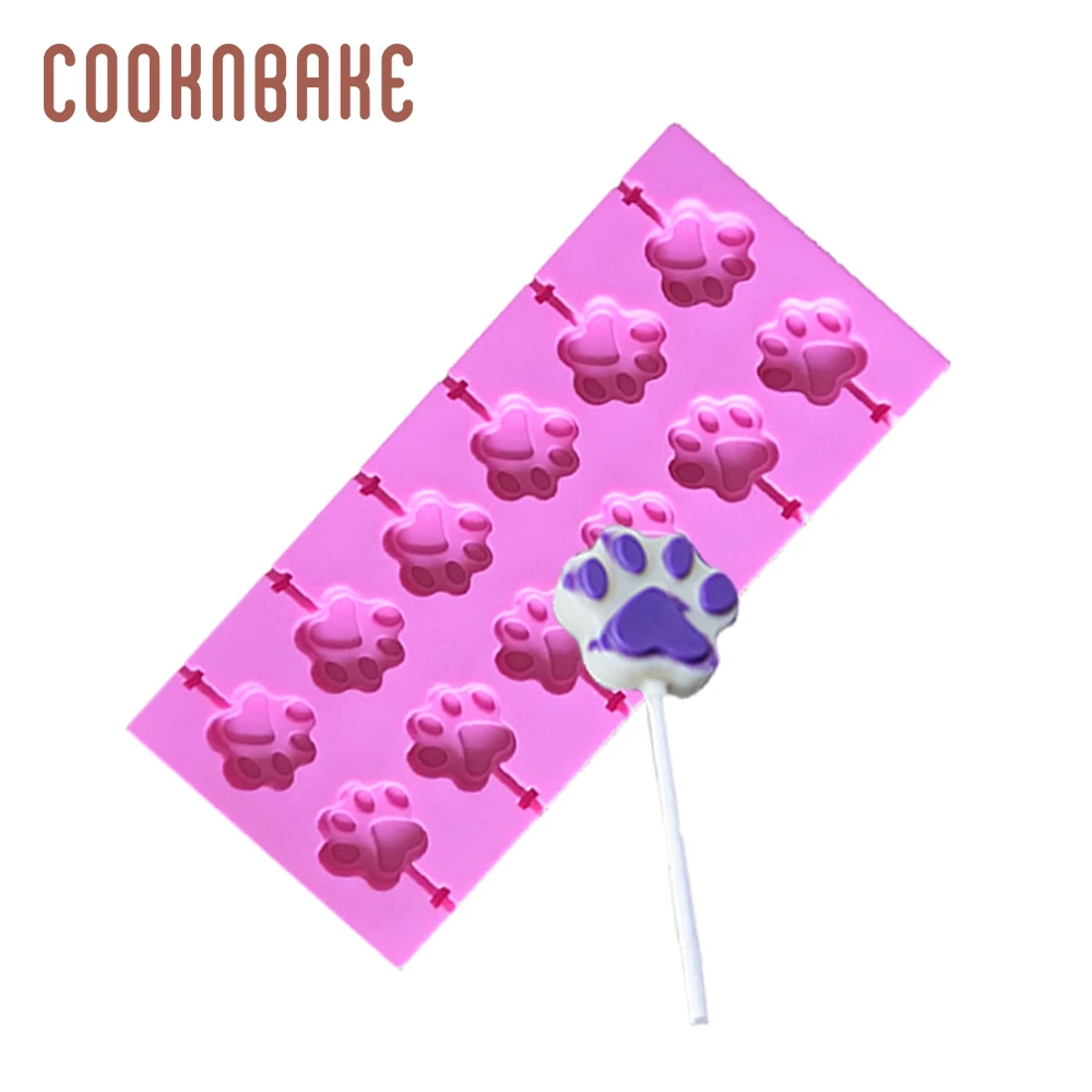 CDY-112 DIY кошачья лапа Форма 3D Силиконовые леденцы формы для выпечки Инструменты для выпечки 6 отверстий Конфеты Шоколад клейкий помадка форма собака коготь Торт Инструменты - Цвет: CDY-112