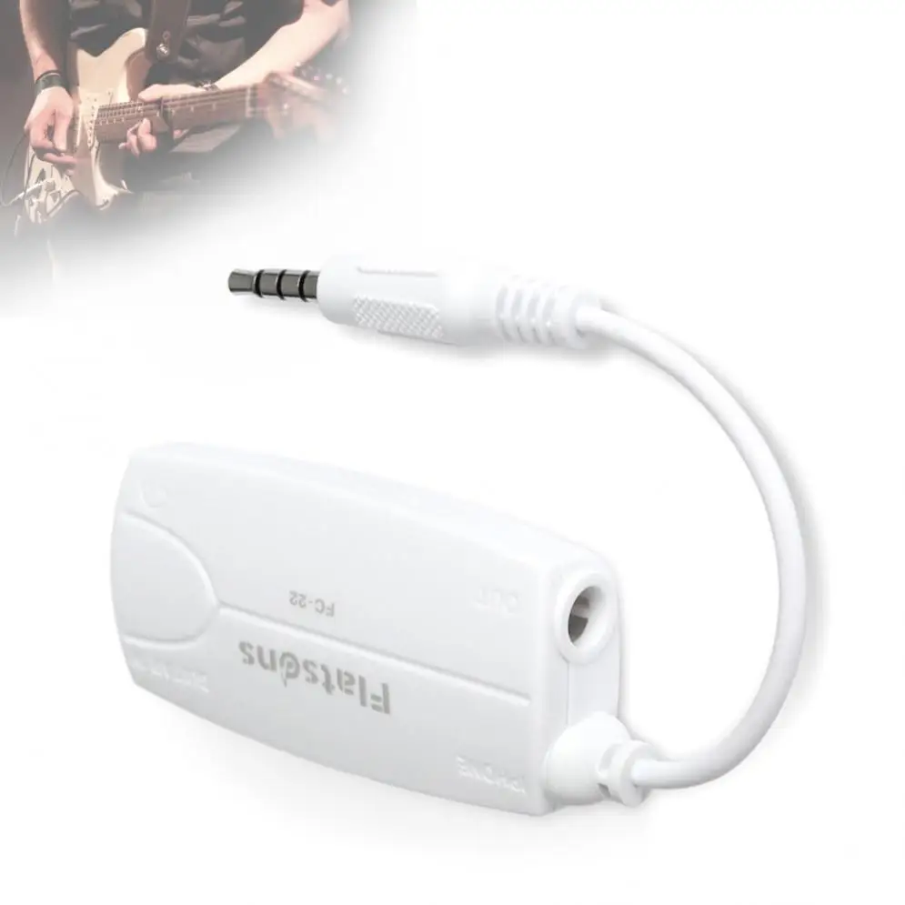 

3.5mm Output Guitar Bass to Smartphone Effect Interface Connection Adapter Audio Connector Fit for iPad iPhone