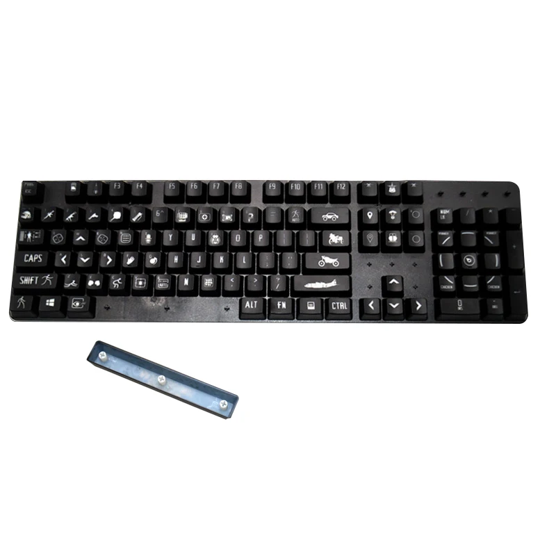 

Колпачки для механической клавиатуры PUBG, MX переключатели, клавиши BattleGround, раскладка ANSI с двойным выстрелом