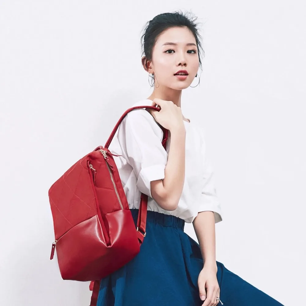 90 fun13-дюймовый рюкзак для женщин модный элегантный с ромбовидной решеткой