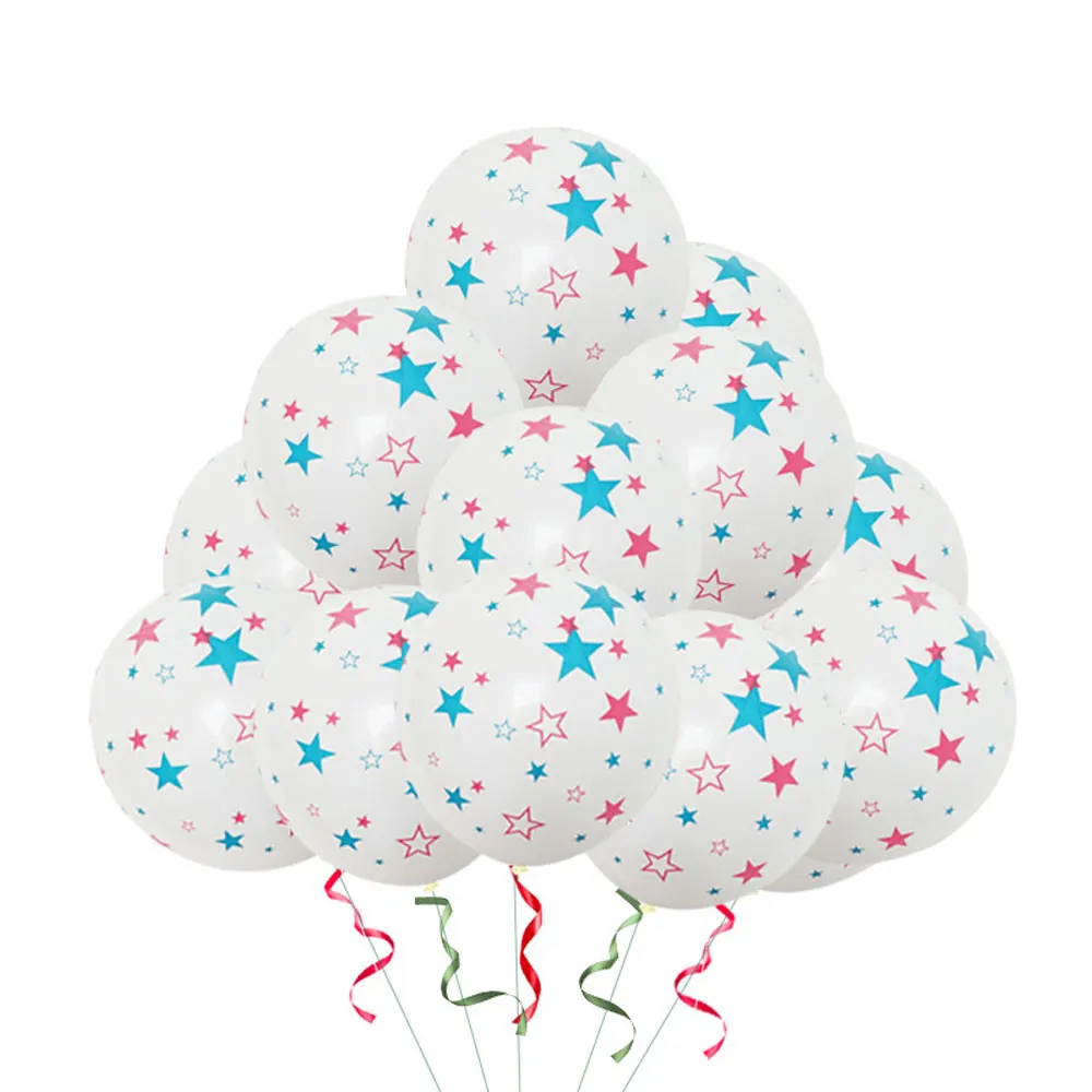 

12inch America Independence Day Ballon Five-Pointed Star Latex Balloon Helium Air Ball Wedding Anniversaire Party Decorations