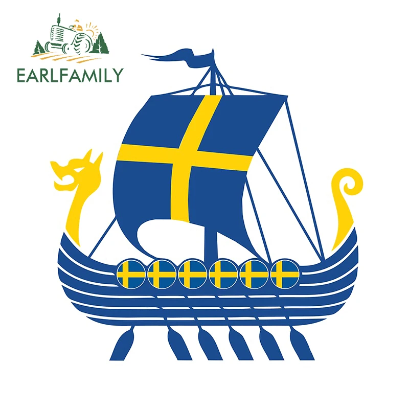 EARLFAMILY 13 см x 12 9 для Норвегия корабль викингов виниловые наклейки автомобильные