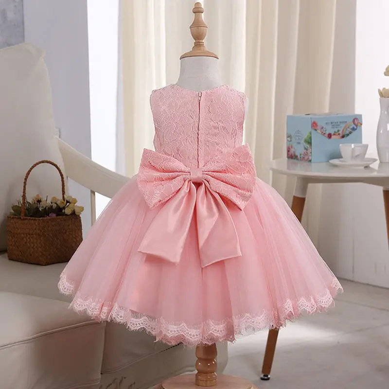 Winter White Long Sleeve Little GirlsBirthday Dress Warm Wedding Flower Princess Dresses Christmas Dress Infant Vestido
