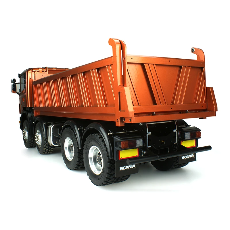 1/14 RC металлический LESU Scania 8x8 гидравлический самосвал блокировка