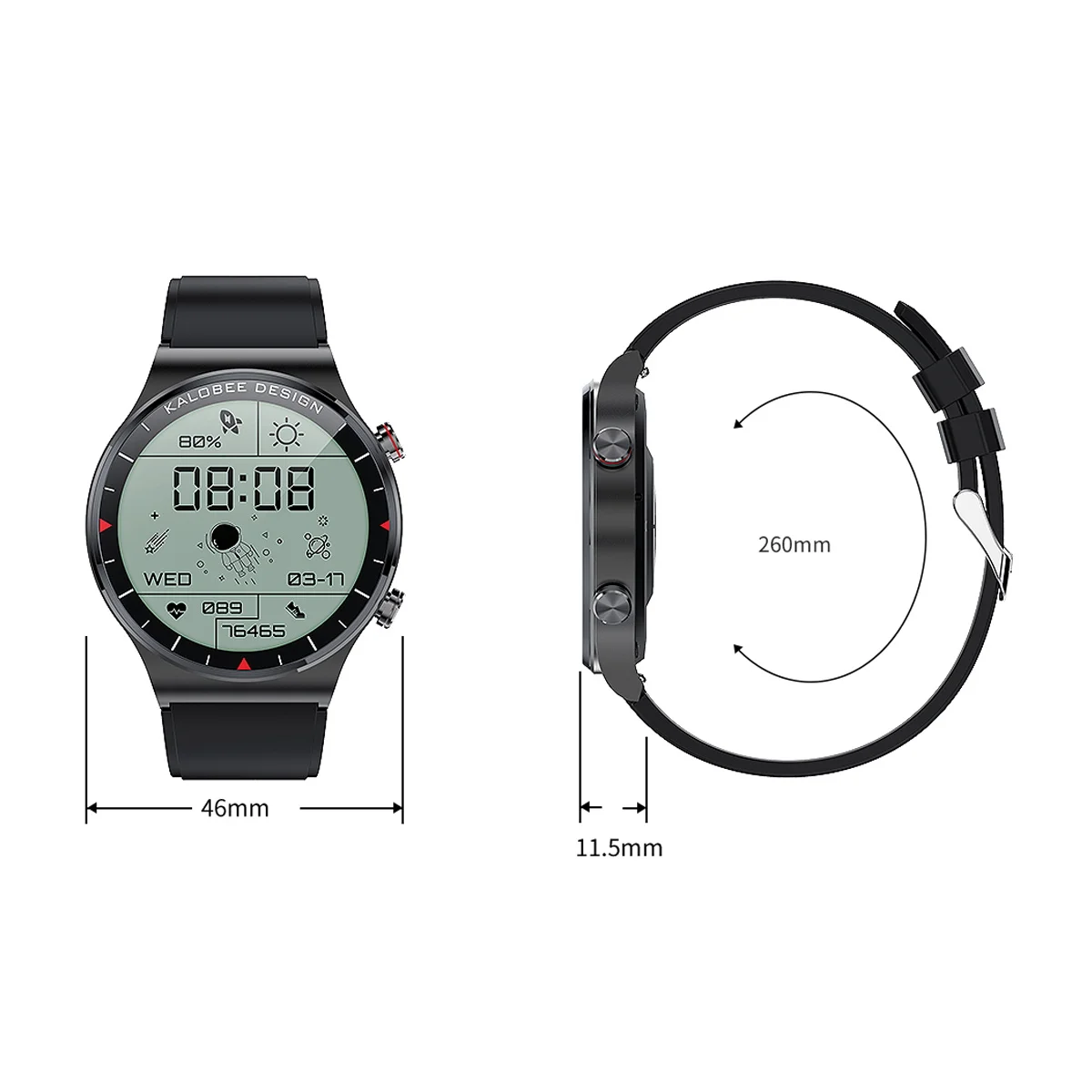 

OTTWN SK6 1.3inch Full Fit HD full round screen Smart Watch Bluetooth Call Fitness Tracker Business Smartwatch For IOS Android