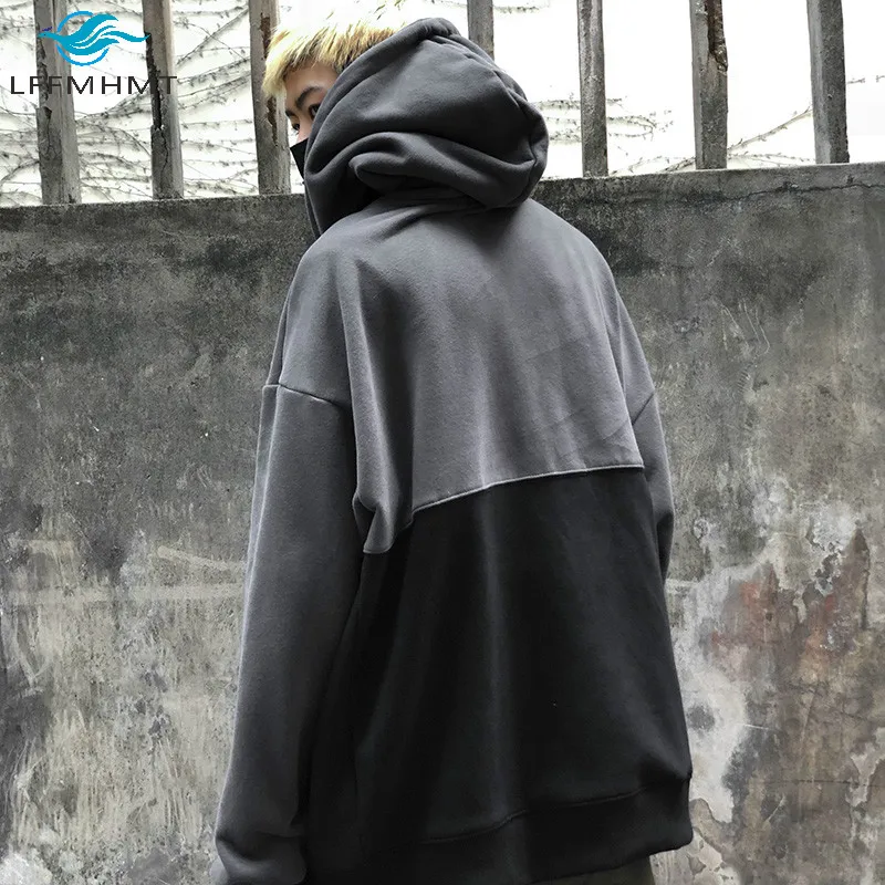 

Women Winter Fall New Fashion Korean Style Patchwork Large Size Long Sleeve Hooded Sweatshirt Female Vintage Fleece Oversize Top