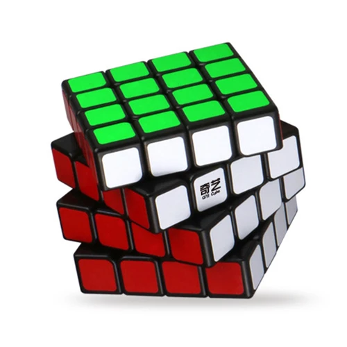 QiYi QI YUAN S 4x4 магический куб соревнования скорость головоломка Кубики Игрушки для детей Дети cubo stickerless матовый куб - Цвет: QiYuan Black