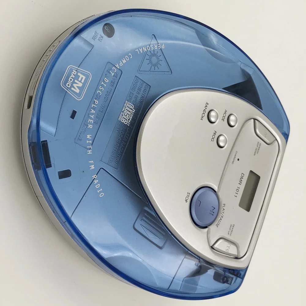 Portable CD player Walkman bass booster high quality music system transparent shockproof disc LCD 3.5mm audio interface | Электроника
