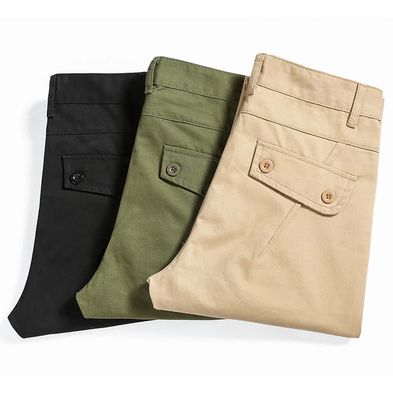 

Men's casual pants in spring and summer, working labor protection pants, versatile SLIM STRAIGHT overalls, men's long pants,