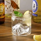 Прозрачная стеклянная чашка для виски в японском стиле, горный бокал неглубокой формы для изготовления искусств Fuji, Подарочный бокал для виски, водки, вина, ледника