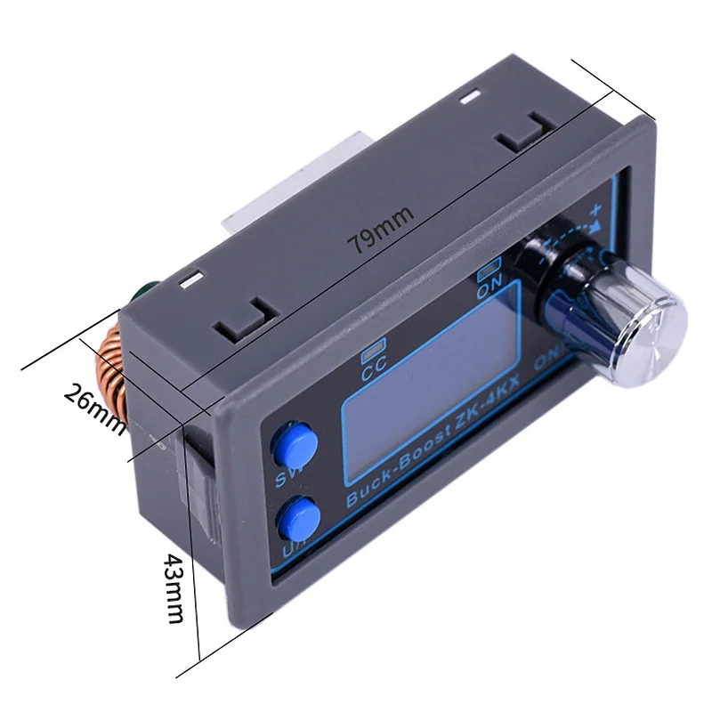 ZK-4KX CNC DC Buck Boost конвертер CC CV 0 5-30 в 4A модуль питания Регулируемый источник для
