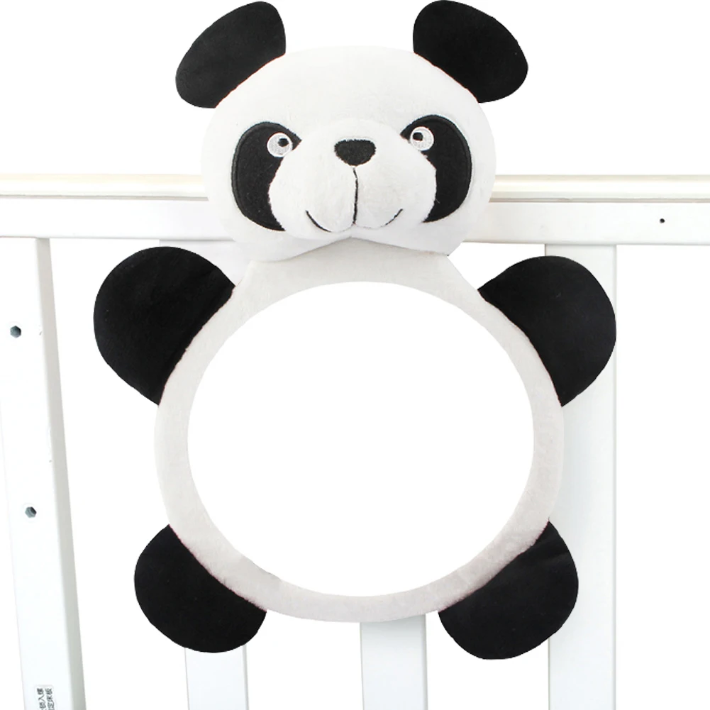 

Мультяшное интерьерное детское зеркало, милая панда, в форме слона, регулируемое детское сиденье, зеркало заднего вида, автомобильные аксес...