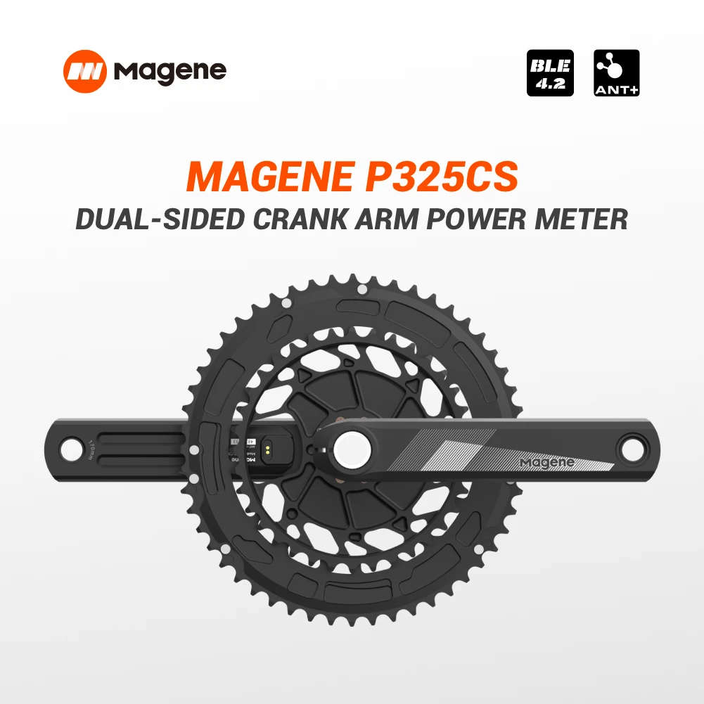 magene p325 cs power meter rechargeable dual side crankset road bike crank computer waterproof speedmeter for sram shimanobb86 free global shipping