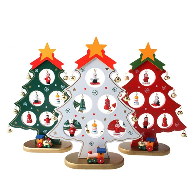 CSS креативные DIY деревянные Рождественские елки украшения Рождественский