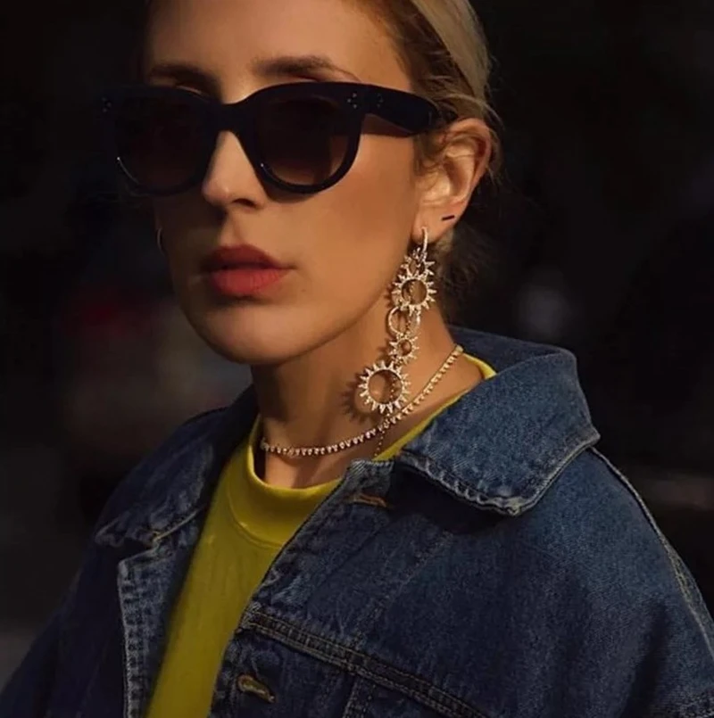 Женские серьги-подвески из серебра 925 пробы с фианитами | Украшения и аксессуары