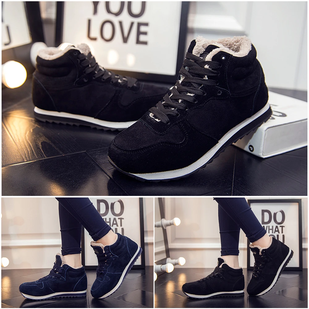 Женские замшевые ботильоны на меху повседневные кожаные зимние ботинки плоской