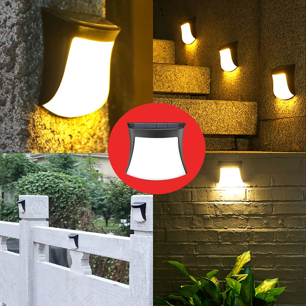 

Solar Outdoor Light LED Step Light IP65 Waterproof Courtyard Fence Fence Garden Channel Courtyard Light Solar Night Light