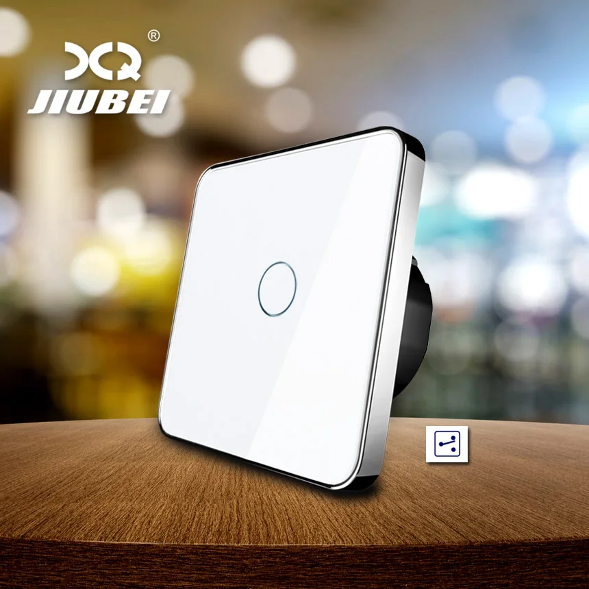

Настенный выключатель Jiubei европейского стандарта, двухсторонний переключатель управления, прозрачная стеклянная панель, настенный выключ...