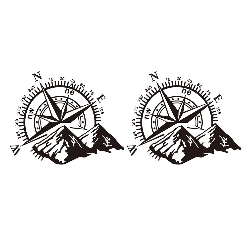

Compass Navigation Sticker Decal Large Easy To Install PVC Accessories